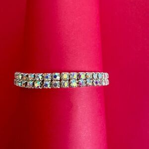 Elegant Silver Crystal Bracelet